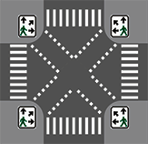 пешеходный переход разметка